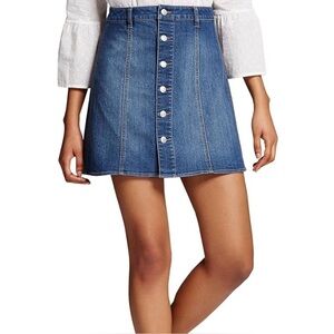 Mission Supple Co light wash denim skirt size 4